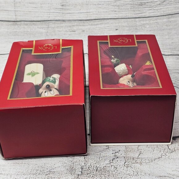 NEW! Mickey & Minnie Mouse Lenox Disney Showcase Collection Let it Snow Christma - Picture 7 of 11